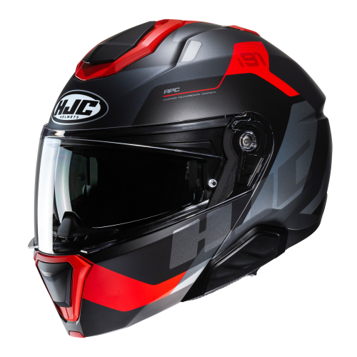 Kask Motocyklowy szczękowy HJC I91 CARST BLACK/RED