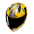 Kask Motocyklowy HJC C10 GETI YELLOW/SILVER