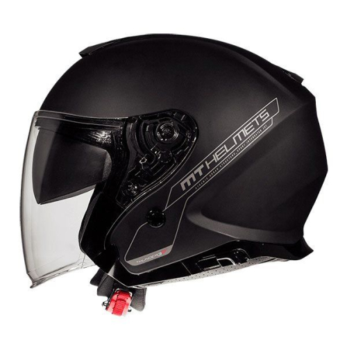 Kask Motocyklowy otwarty MT HELMETS THUNDER 3 SV JET SOLID BLACK MATT