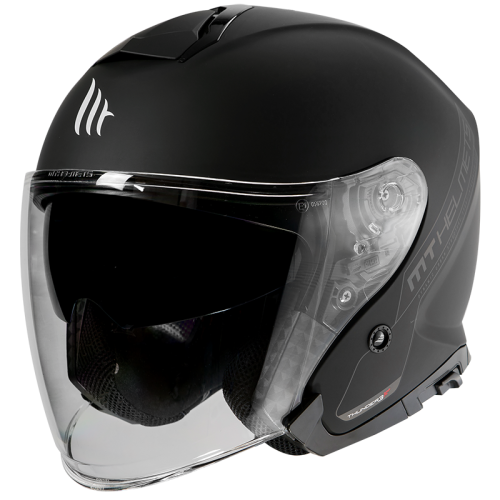 Kask Motocyklowy otwarty MT HELMETS THUNDER 3 SV JET SOLID BLACK MATT