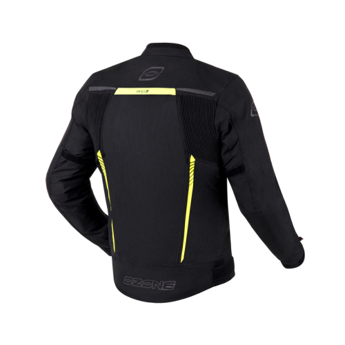 Kurtka motocyklowa OZONE DELTA IV BLACK/FLUO YELLOW