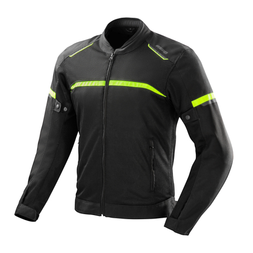 Kurtka motocyklowa letnia OZONE NEO AIR BLACK/FLUO YELLOW