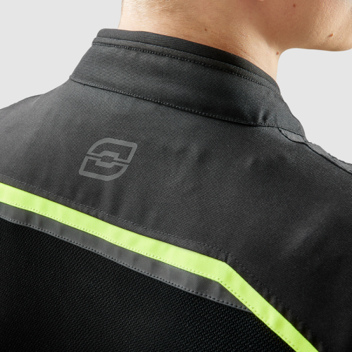 Kurtka motocyklowa letnia OZONE NEO AIR BLACK/FLUO YELLOW