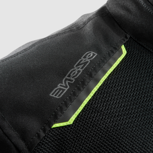 Kurtka motocyklowa letnia OZONE NEO AIR BLACK/FLUO YELLOW