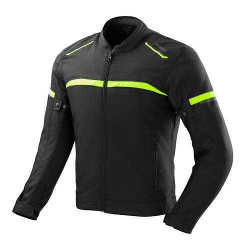 Kurtka motocyklowa OZONE NEO BLACK/FLUO YELLOW