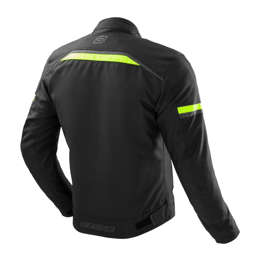 Kurtka motocyklowa OZONE NEO BLACK/FLUO YELLOW