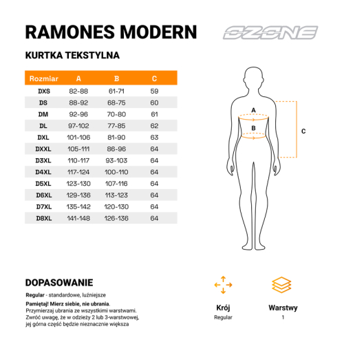 Kurtka motocyklowa skórzana damska ramoneska OZONE RAMONES MODERN LADY MATT BLACK