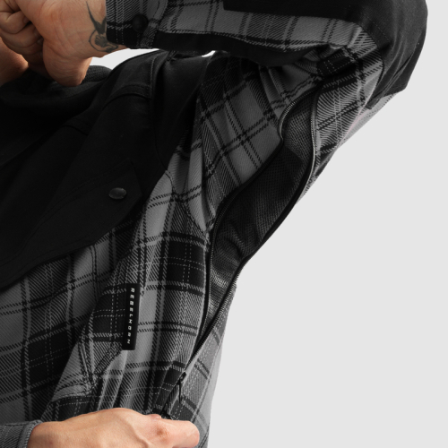 Koszula motocyklowa z kapturem REBELHORN SHIFTER BLACK/GREY