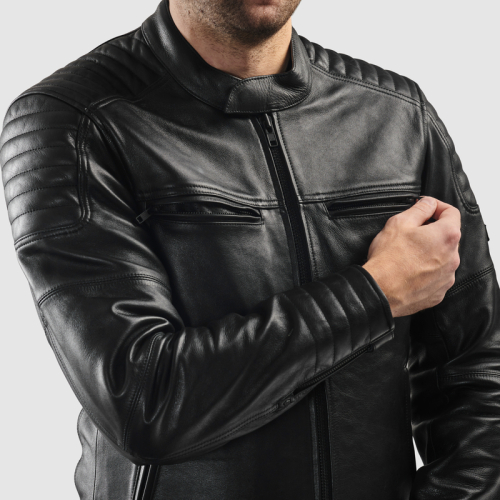 Kurtka motocyklowa skórzana REBELHORN HUNTER II MATT BLACK