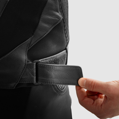 Kurtka motocyklowa skórzana sportowa REBELHORN INFERNO BLACK/WHITE