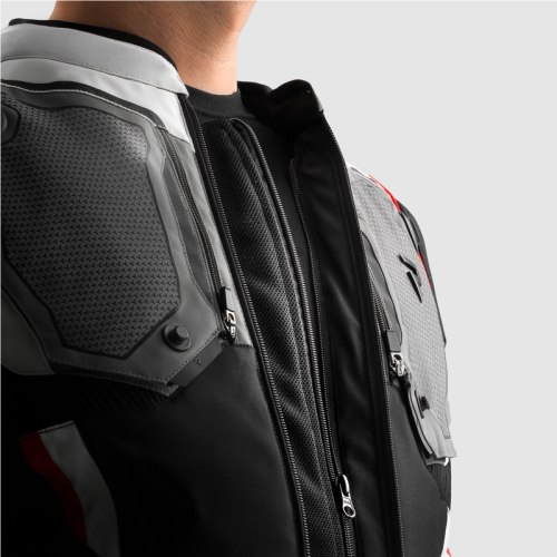 Kurtka motocyklowa REBELHORN BORG II BLACK/GREY/RED