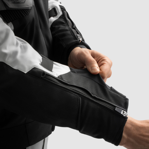 Kurtka motocyklowa REBELHORN BORG II BLACK/GREY/FLUO YELLOW