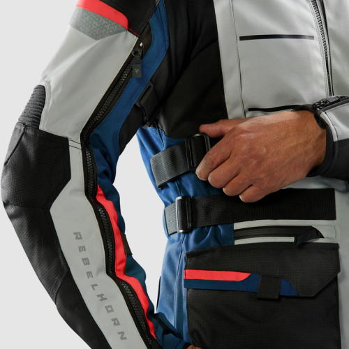 Kurtka motocyklowa turystyczna REBELHORN CUBBY V BLUE/GREY/RED