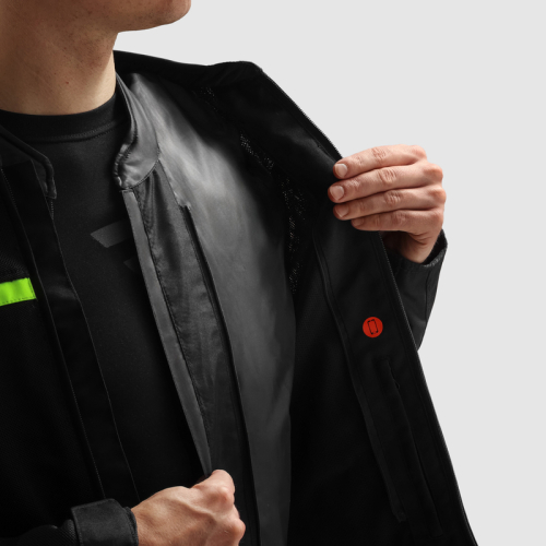 Kurtka motocyklowa REBELHORN ECHO BLACK/FLUO YELLOW