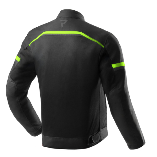 Kurtka motocyklowa REBELHORN ECHO BLACK/FLUO YELLOW