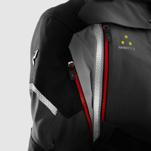 Kurtka motocyklowa REBELHORN HARDY 3.0 DARK GREY/BLACK/FLUO YELLOW