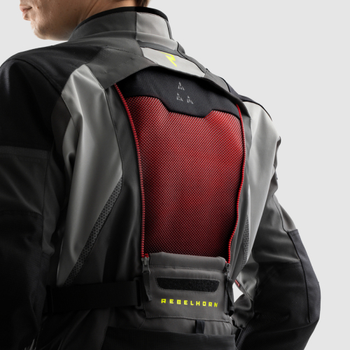 Kurtka motocyklowa REBELHORN HARDY 3.0 DARK GREY/BLACK/FLUO YELLOW