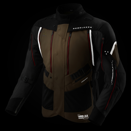 Kurtka motocyklowa REBELHORN HARDY 3.0 DESERT/GREY/RED