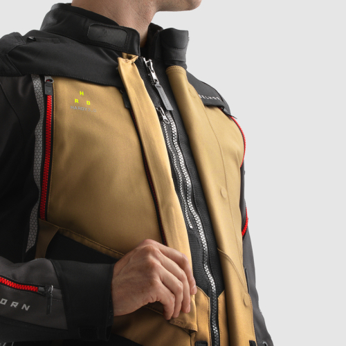 Kurtka motocyklowa REBELHORN HARDY 3.0 DESERT/GREY/RED