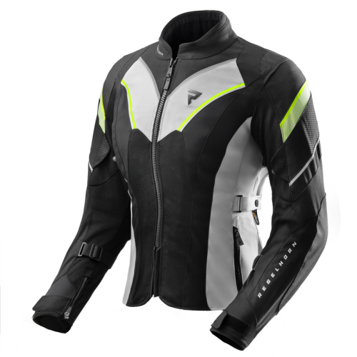 Kurtka motocyklowa mesh damska REBELHORN HIFLOW V LADY BLACK/GREY/FLUO YELLOW