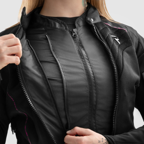 Kurtka motocyklowa damska REBELHORN JAX LADY BLACK/PINK