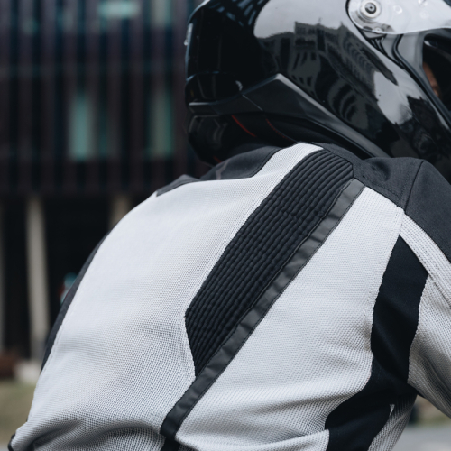 Kurtka motocyklowa letnia REBELHORN SCANDAL II SILVER/BLACK