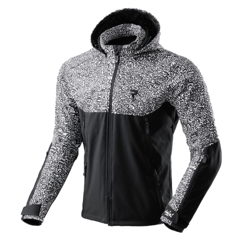 Kurtka motocyklowa softshell REBELHORN SLASH NORIAKI BLACK/WHITE