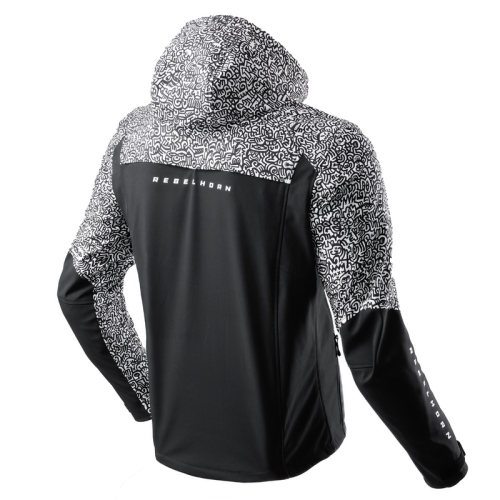 Kurtka motocyklowa softshell REBELHORN SLASH NORIAKI BLACK/WHITE