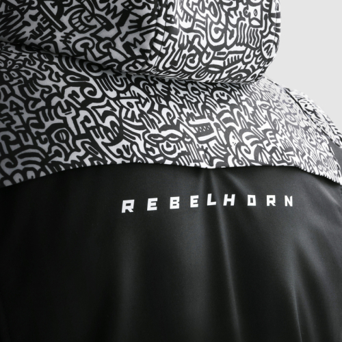 Kurtka motocyklowa softshell REBELHORN SLASH NORIAKI BLACK/WHITE