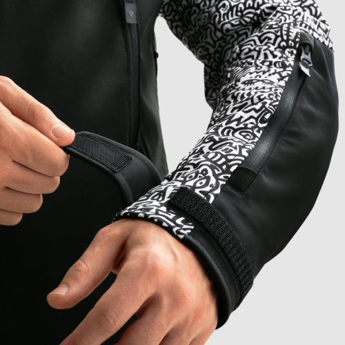 Kurtka motocyklowa softshell REBELHORN SLASH NORIAKI BLACK/WHITE