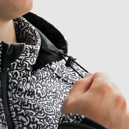 Kurtka motocyklowa softshell REBELHORN SLASH NORIAKI BLACK/WHITE