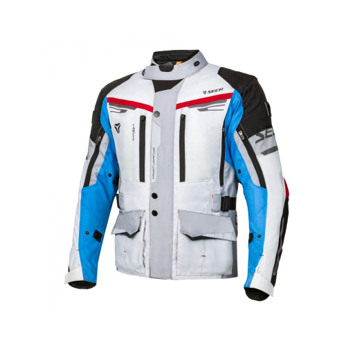 Kurtka motocyklowa SECA ARRAKIS II GREY/BLUE/RED