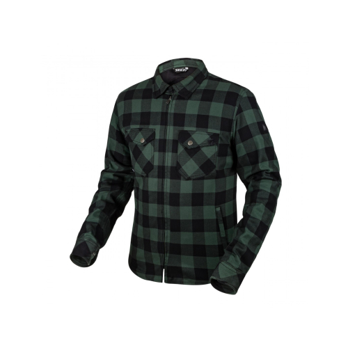 Koszula motocyklowa flanelowa SECA MARSHAL II GREEN