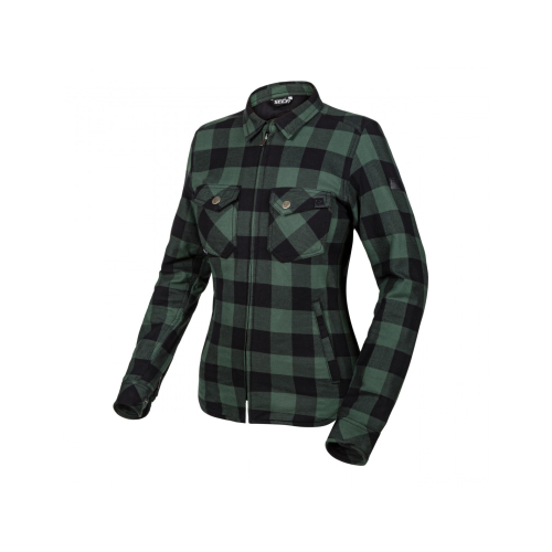 Koszula motocyklowa damska flanelowa SECA MARSHAL II LADY GREEN
