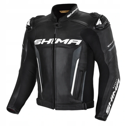 Kurtka motocyklowa skórzana sportowa SHIMA BANDIT BLACK