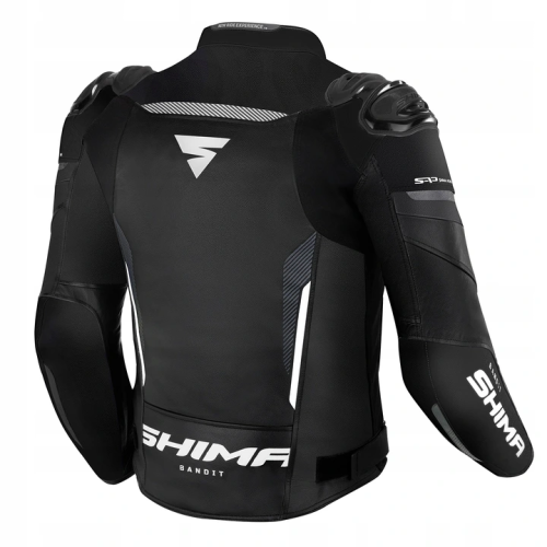 Kurtka motocyklowa skórzana sportowa SHIMA BANDIT BLACK