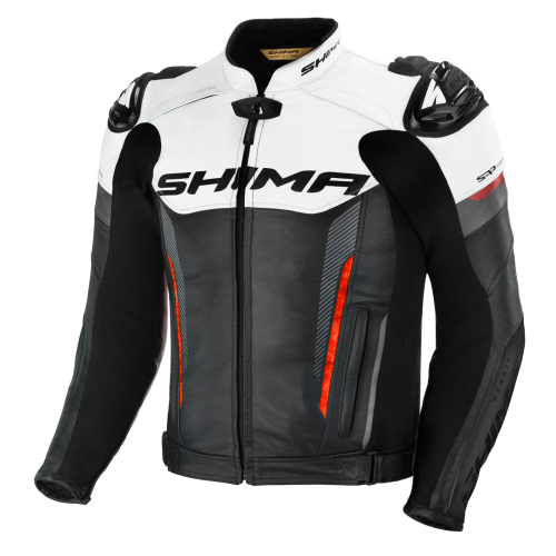 Kurtka motocyklowa skórzana sportowa SHIMA BANDIT RED