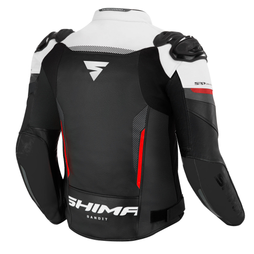 Kurtka motocyklowa skórzana sportowa SHIMA BANDIT RED