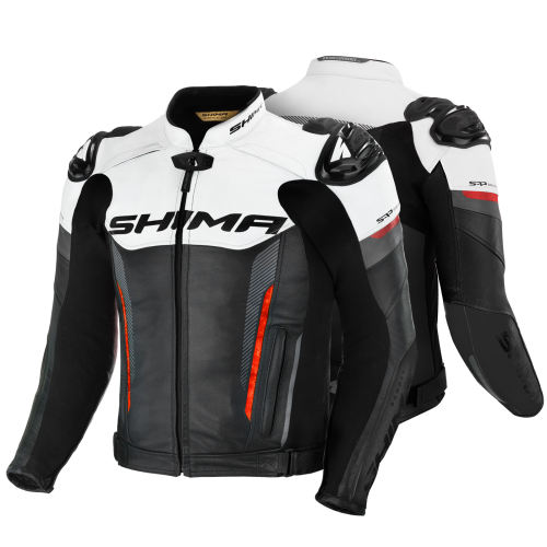 Kurtka motocyklowa skórzana sportowa SHIMA BANDIT RED