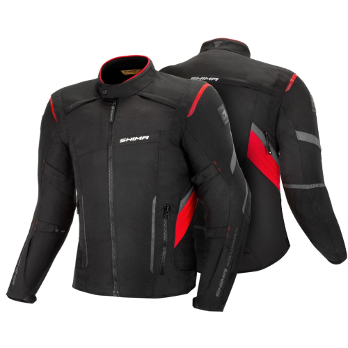 Kurtka motocyklowa SHIMA RUSH MEN BLACK/RED