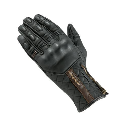 Rękawice motocyklowe REBELHORN OPIUM II RETRO LADY CE BLACK