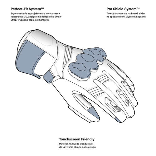 Rękawice motocyklowe REBELHORN VIPER BLACK