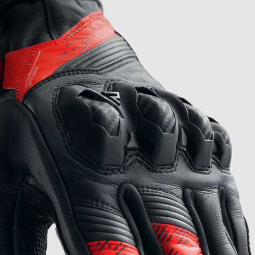 Rękawice motocyklowe REBELHORN VIPER BLACK/GREY/FLUO RED