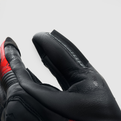 Rękawice motocyklowe REBELHORN VIPER BLACK/GREY/FLUO RED