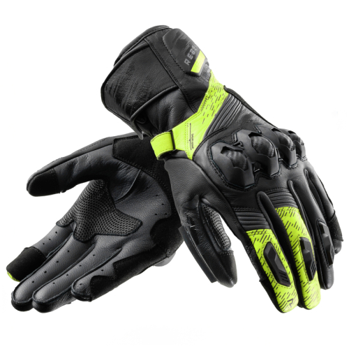 Rękawice motocyklowe REBELHORN VIPER BLACK/GREY/FLUO YELLOW