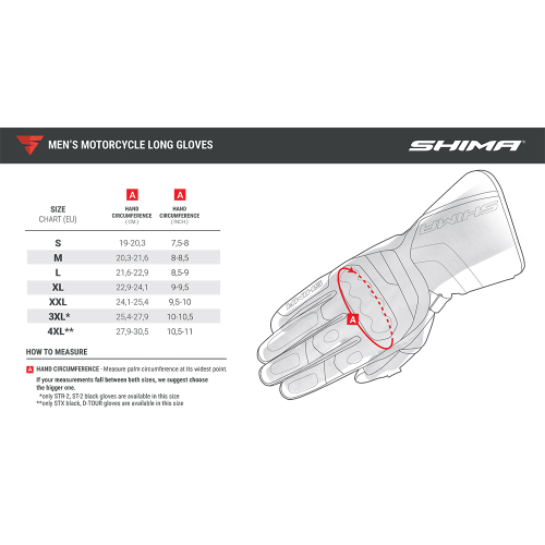 Rękawice motocyklowe sportowe SHIMA ST-3 MEN FLUO