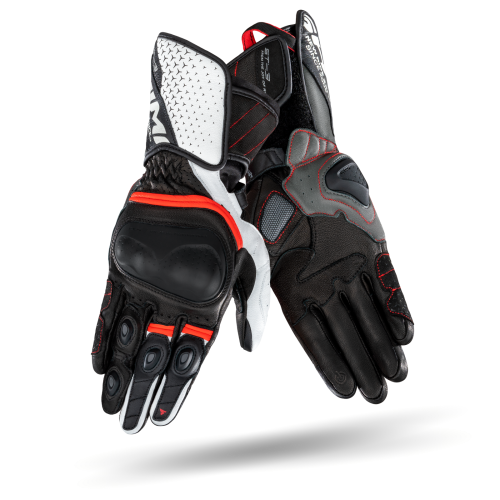 Rękawice motocyklowe sportowe SHIMA ST-3 MEN WHITE/RED