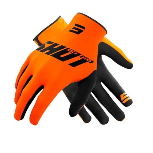 Rękawice motocyklowe cross,quad SHOT DEVO RAW BURST ORANGE
