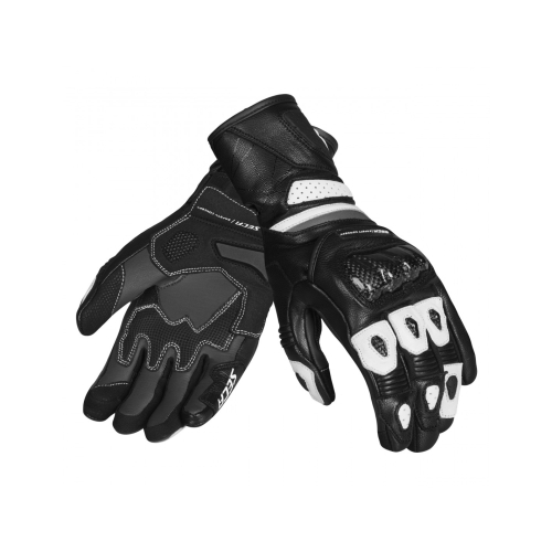 Rękawice motocyklowe damskie sportowe SECA ATOM LADY WHITE