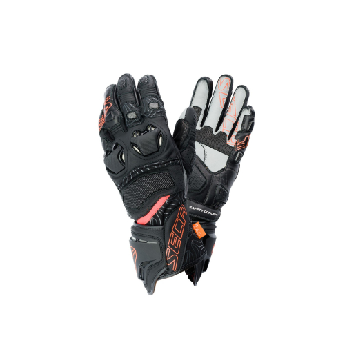 Rękawice motocyklowe SECA UKEMI PRO BLACK/RED